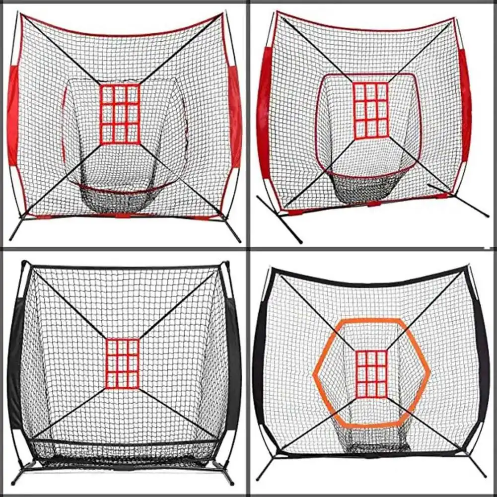 

Baseball Practice Net for Hitting Throwing Baseball Softball Net Adjustable Zone Target For Baseball Training Batting Cage Net