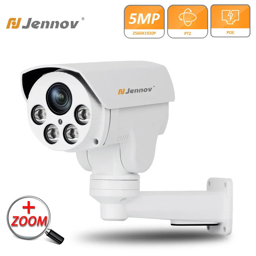 5MPPTZPOEIPCameraOutdoorAudioBullet4XopticalZoomSmartHome