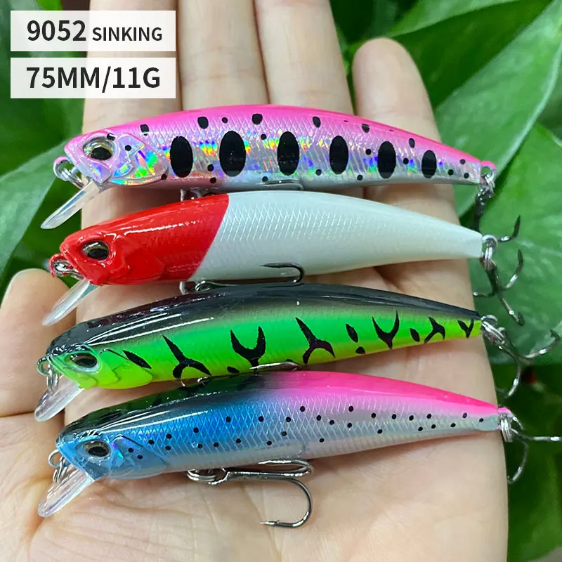 1Pcs 75mm 11g Sinking Minnow for Fishing Long Casting Wobbler Fishing