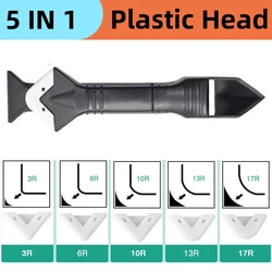 Silicone Sealant and Grout Finishing Tool Set - 9 - in - 1 Caulk and Glue Smoothing Kit (5IN1 Plastic Head)