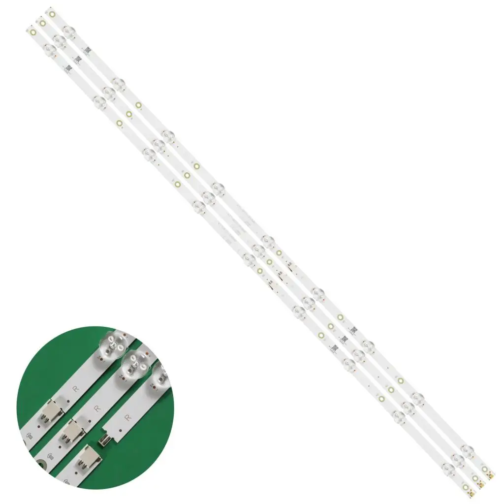 Tira de Luz de Fundo Led Lâmpada para Philips 43pft5503 43pfs5801 43pfs5803 12 43pfs5823 12 Lc430duy sh a1 Tpt430h3 Lb43046 V0_02 V0_00