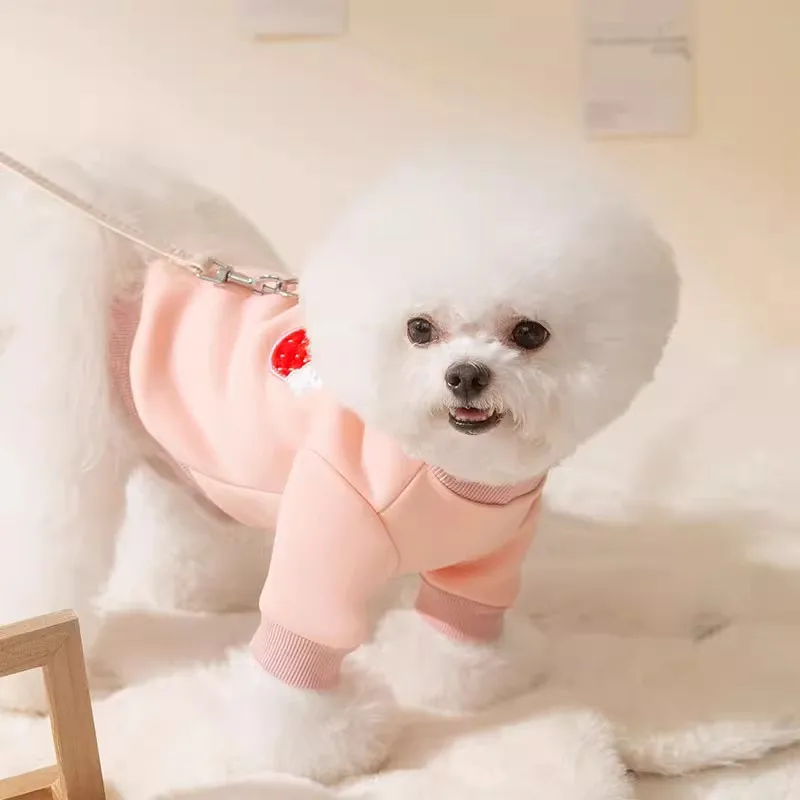 Winter Warm Dog Clothes cute Dog Hoodies Puppy Outfit dogs Pug Chihuahua Sweater dog Polo Shirt Cat Coat Costume Dress pet clothes