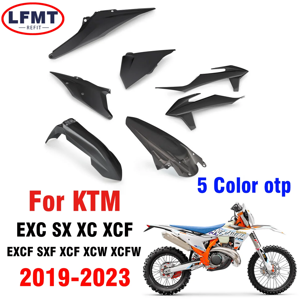 Фото Пластиковый защитный чехол для мотоцикла KTM EXCF SXF XCFW XC SX EXC XCW XCF 125-500cc 2019 2020-2022 2023 №1
