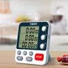 Digital Dual Kitchen Timer 3 Channels Count UP/Down Timer Cooking Timer Stopwatch Large Display Adjustable Volume 5