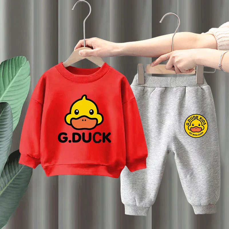 271 setRed sweatshirt h1 + gray sweatpants h2