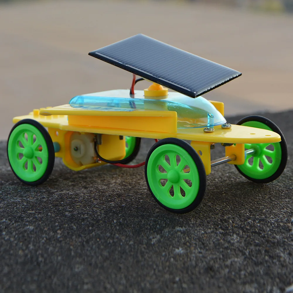 Children's Puzzle Toys Creative Solar Car Children's DIY Assembling Handmade Physics Experiment Science Toys Model