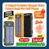 20000/10000mAh 4 Output Portable Charger Solar Power Bank For Cell Phone 1