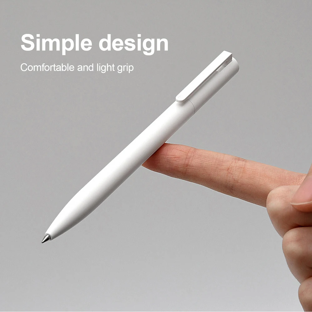 Original Xiaomi Mi Gel Pen 0.5mm Black Refill No Cap Bullet Pen Smooth Switzerland MIKRON Nib Japanese Ink OEM Blue Refills 4