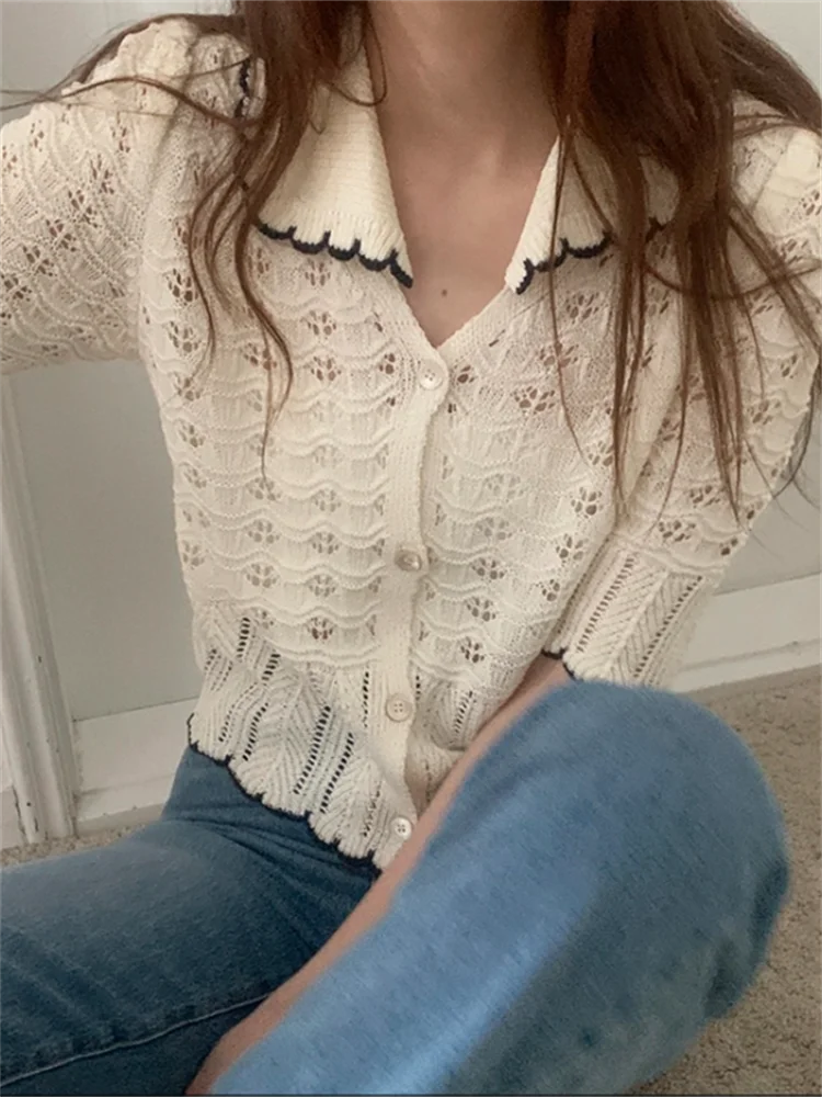 

Новинка, женские свитера оверсайз, Осенние винтажные кардиганы, свободный зимний свитер, вязаный Новый женский кардиган на пуговицах, свобо...