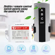 

Wireless 3 Channel ON/OFF Lamp Remote Control Switch Receiver Transmitter 220V Three-way Wireless Remote Control Switch Lamps