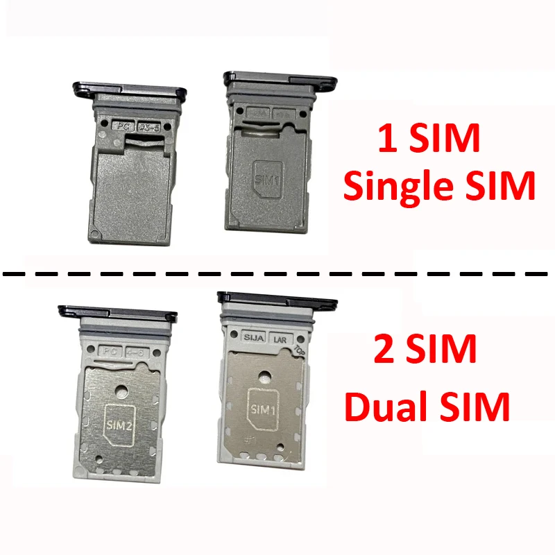 Samsung Galaxy S21 Series SIM Card Tray Holder - Black/Silver