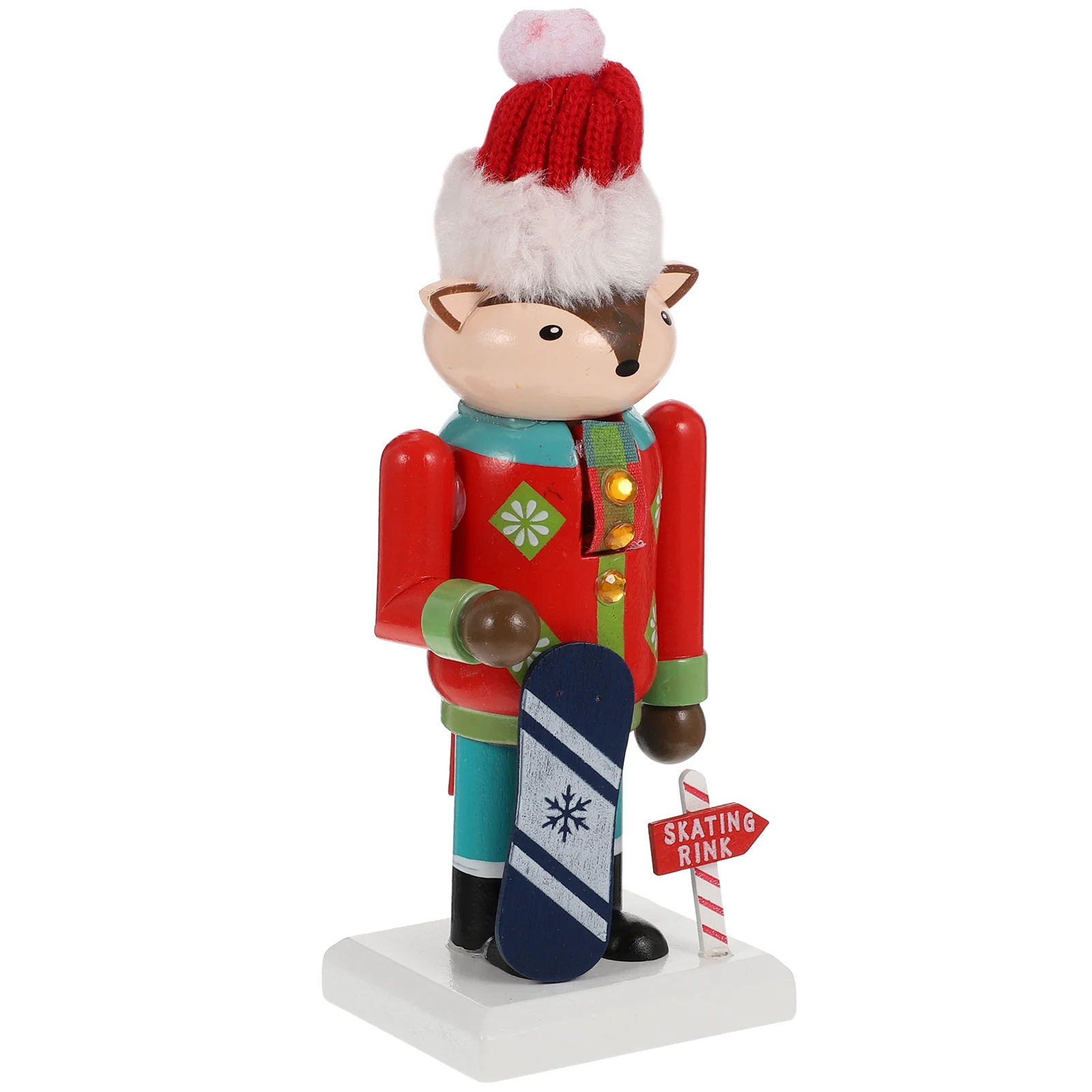 

Accessories Animal Nutcracker Baby Christmas Decor Nutcrackers Wood Desktop Figurine