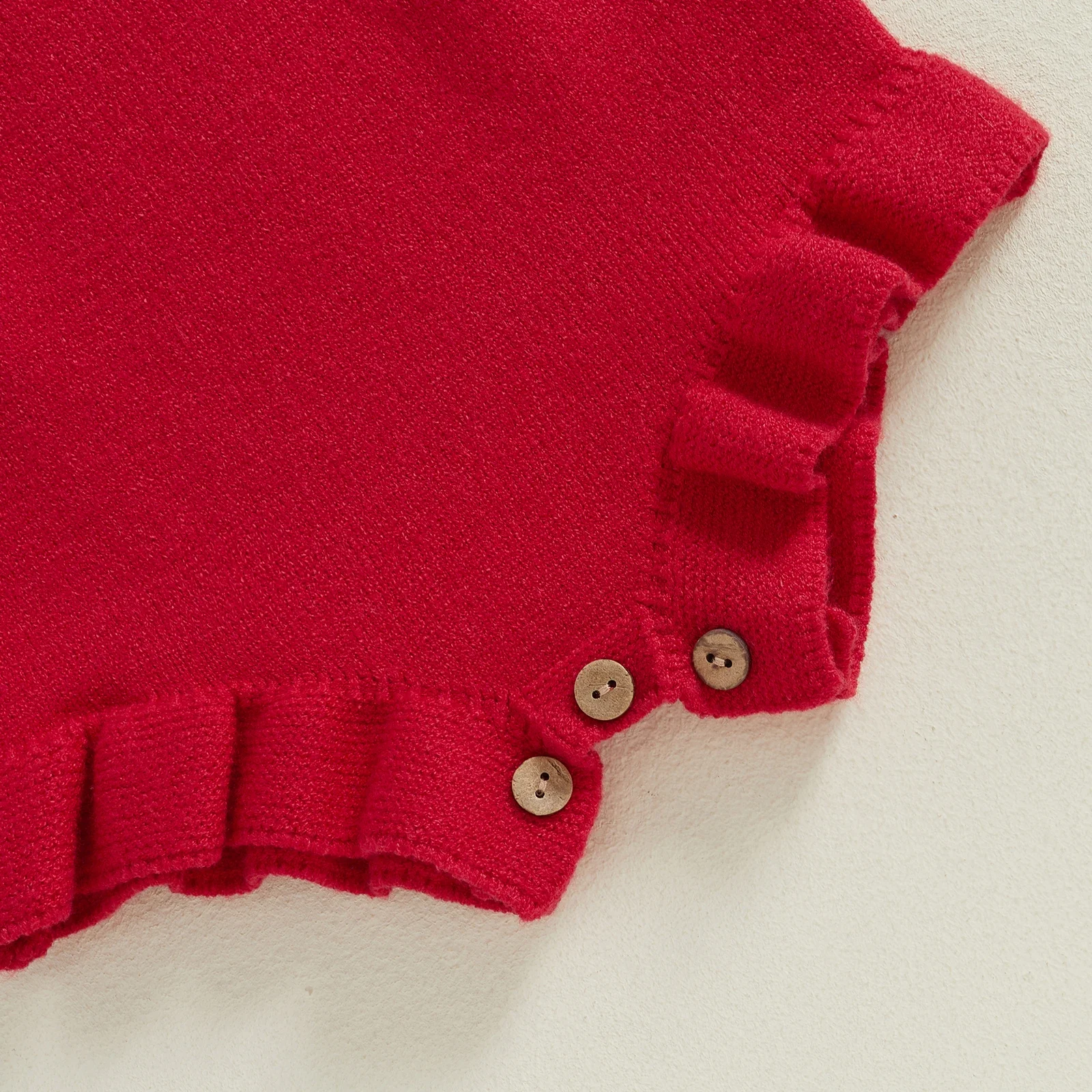 Christmas Baby Girl Boy Knit Romper Sweater Princess Ruffle Newborn Knitwear Sleeveless Letter Kids Bodysuit Infant Overalls knit sweater