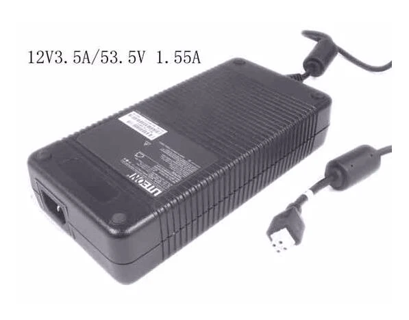 

Laptop Power Adapter, PA-2121-1-LF, 12V 3.5A, -53.5V 1.55A, 4-Hole Tip, IEC C14