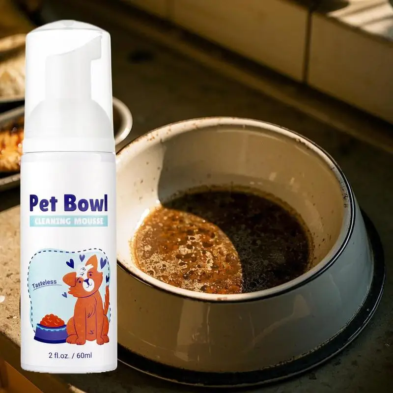 Pet Bowl Cleaning Mousse for Effective Stain Removal