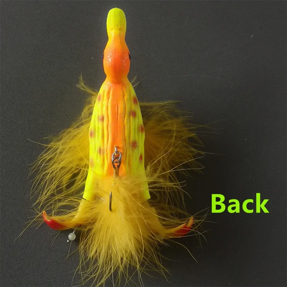 Schwimmender 3d Enten Topwater Köder Mit Plätscherfüßen Für Angler_voghion.com
