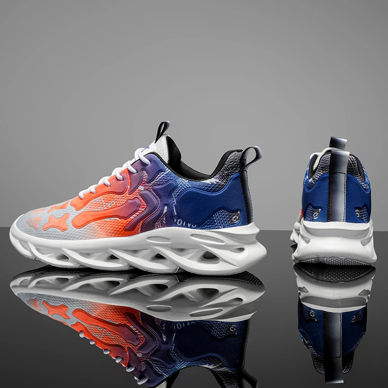 Men's Low-Top Casual Sports Running Shoes - Comfortable and Soft Fabric, Wear-Resistant and Non-Slip Soles, Comfortable Fitness Walking Shoes for All Seasons, Street Style, Lined Fabric Design, Sports and Leisure Dual Use