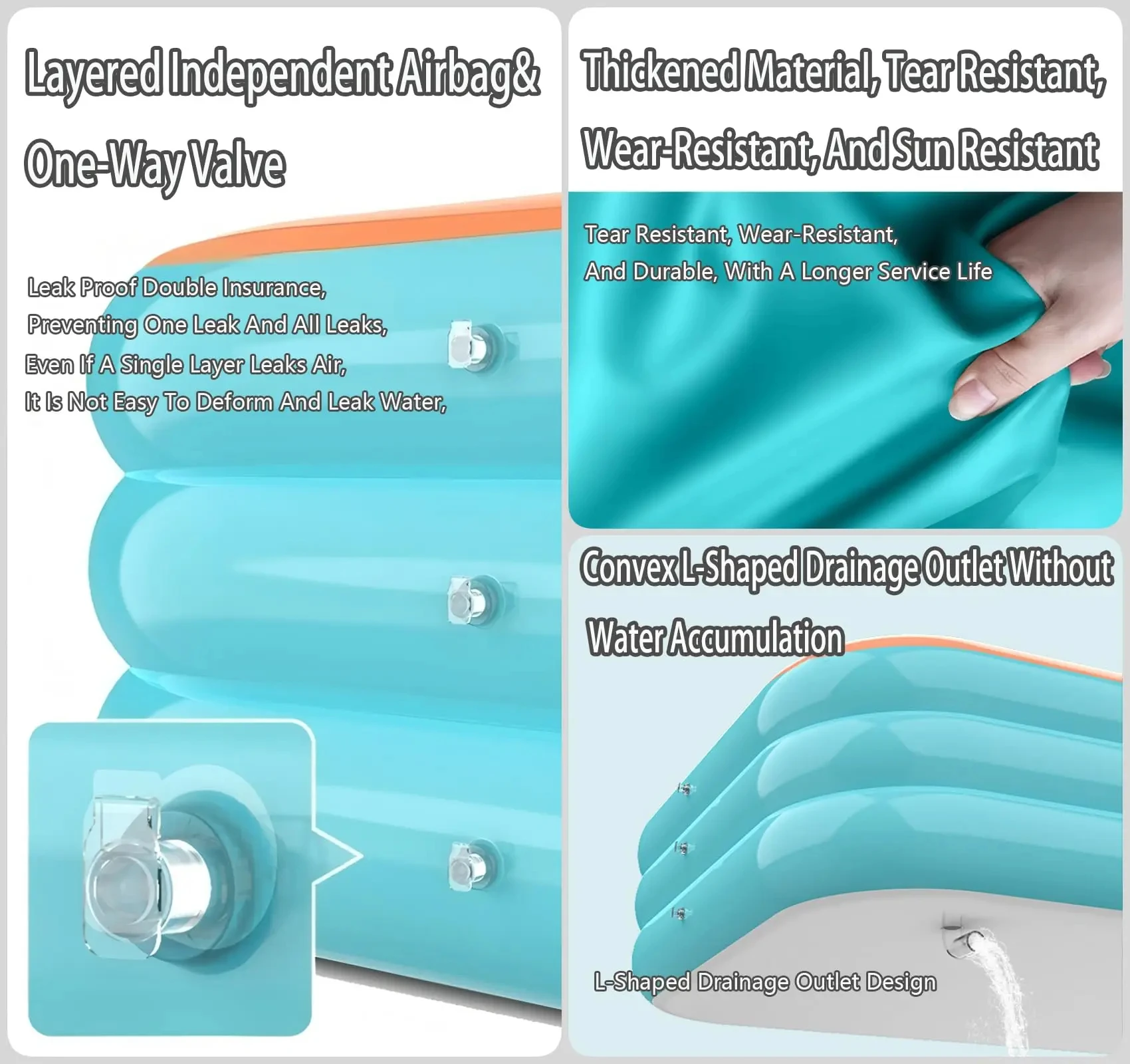 Inflatable Swimming Pool Outdoor PVC Bathtub Garden Thickening Swimming Pool for Adults Kids Summer Water Party Backyard Garden