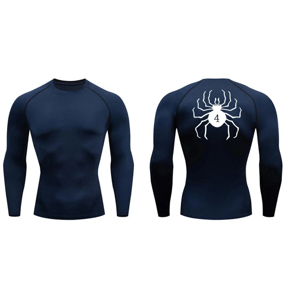 thumbnail image 1 of Camiseta de compresión con estampado de Anime para hombre, ropa deportiva de secado rápido, atlética, ajustada, para gimnasio, Verano, 1 of 5