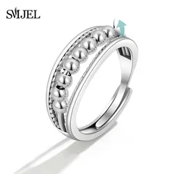 Elegant Beaded Spinner Ring - Anti - Stress Fidget Jewelry - Resizable (125)