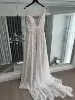 Mryarce 2022 Trending Detachable Statement Sleeves Plunging Neck Open Back Lace Wedding Dress Bridal Gowns 6