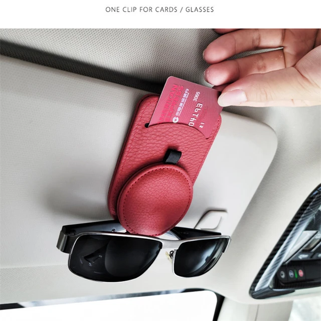 Car Sun Visor Glasses Holder Auto Fastener Clip Glasses Card Ticket  Document Holder Automobiles Parts Frame For Bmw Accessories - AliExpress