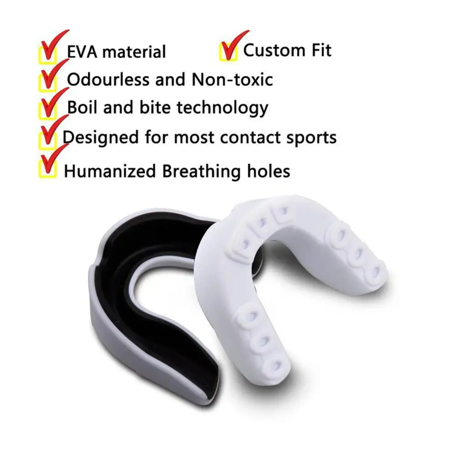 Sports Mouthguard Teeth Protector Trainer Tooth Brace Adult Teeth Protective Taekwondo Boxing Fight Karate
