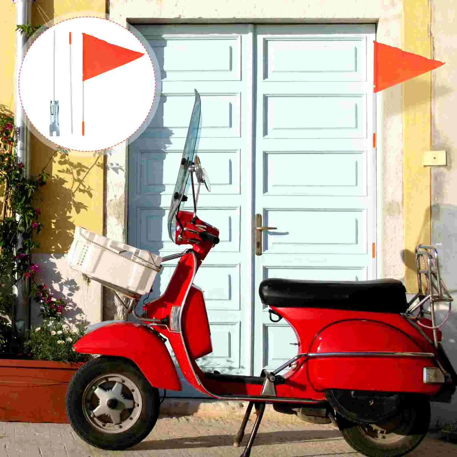 BikeSafetyFlagwithPoleBikeTrailerSafetyFlagwithMounting