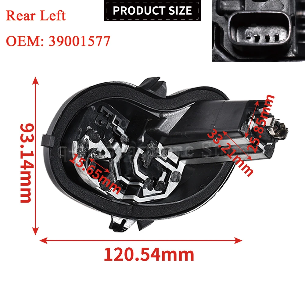 Achterlicht Lamp Houder & Reparatie Stekker Achter Links Passagierszijde Voor Opel Astra K 39001577