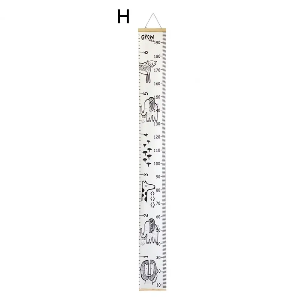Kids Growth Chart Children's Growth Chart Wall Hanging with Cartoon Animal Print for Boys Girls Kids Height for Bedroom Wall