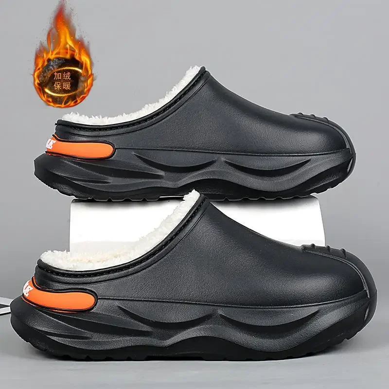 

Мужские зимние тапочки из хлопка, модель 2023 года, ранняя модель 46, домашняя Молодежная обувь с хлопковой подкладкой и изолированной подкладкой для пар, домашняя и Уличная обувь из хлопка