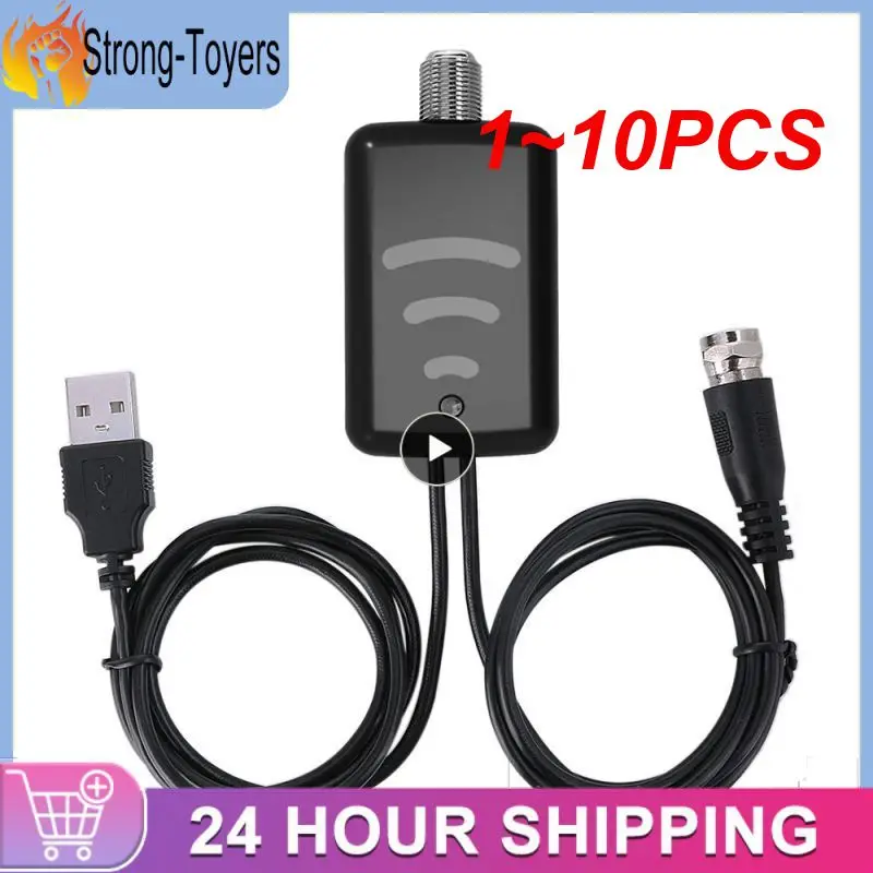 

1~10PCS Signal Amplifier Digital HDTV VHF UHF Antenna Booster Easy Installtion Working Frequency VHF(172-240Mhz) \