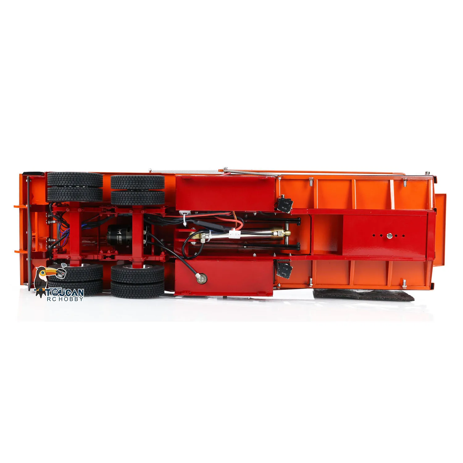 1/14 Metal Radio Control Hydraulic Dump Trailer Electric Legs for Toys TAMIYAYA RC Tractor Truck Car Vehicle Model TH24482 6