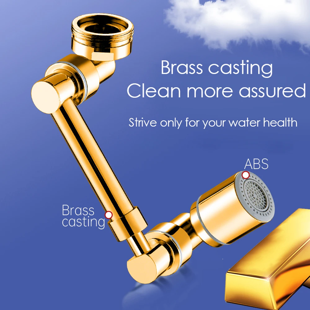 1440° Retractable Metal Faucet Extender Universal Swivel Extension