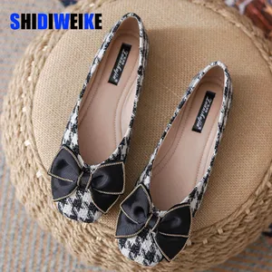 Image for SDWK Mixed Color Square Toe Ballet Flats Women Cas 