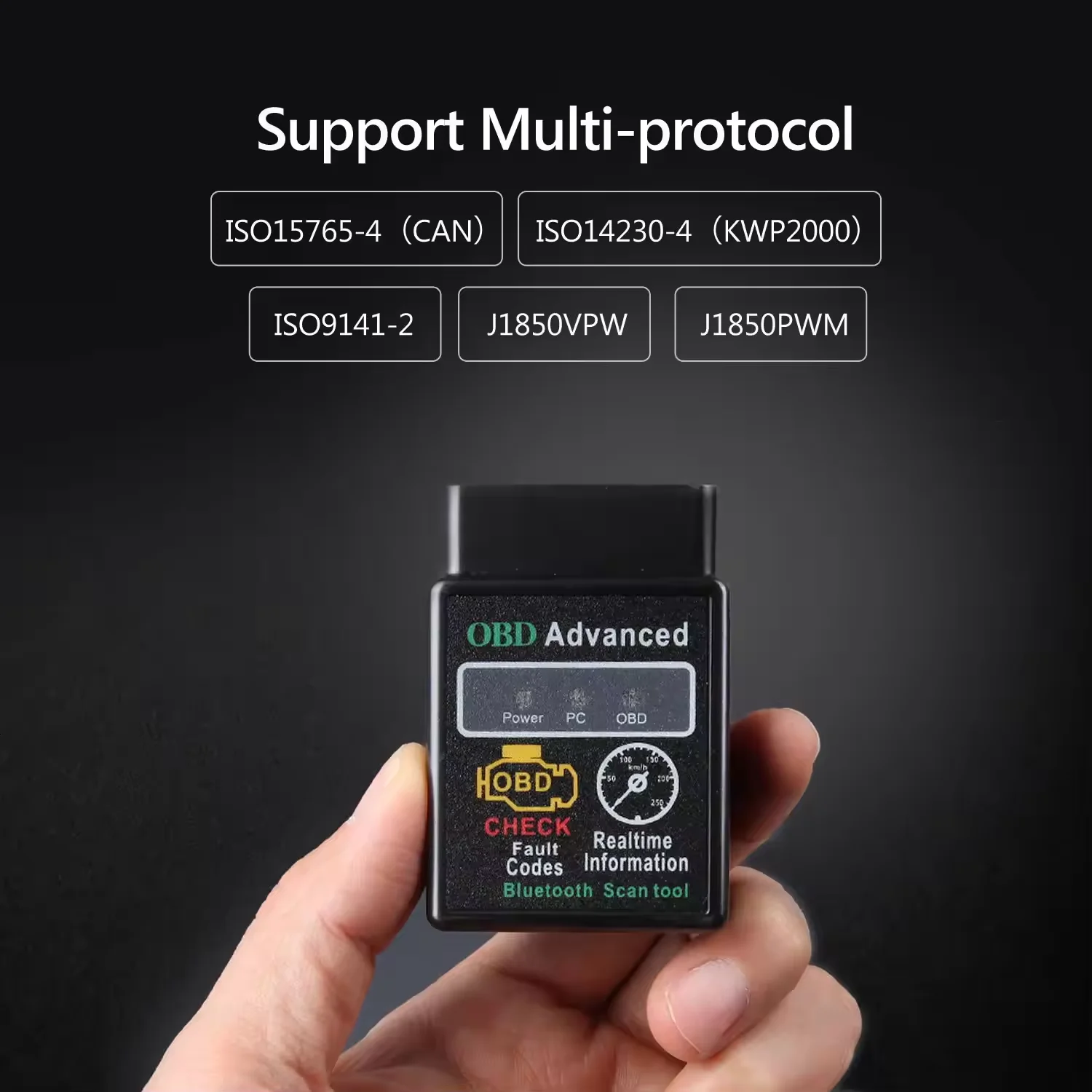 Wireless OBD2 Scanner Adapter and Diagnostic Tool for Check Engine Light Reset