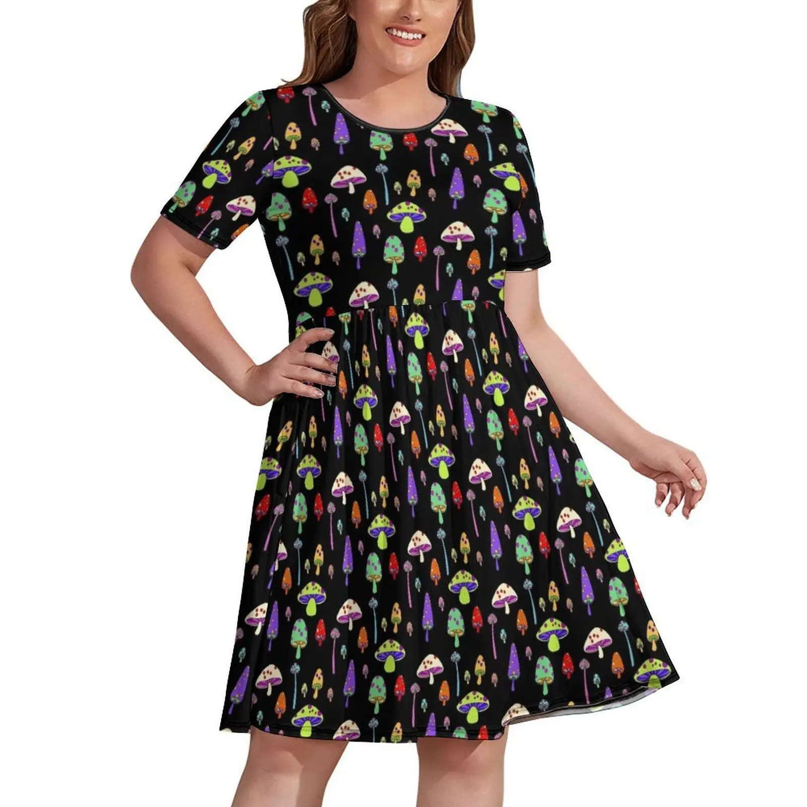 

Technicolor Mushrooms Dress sexy dress Woman clothes Clothing