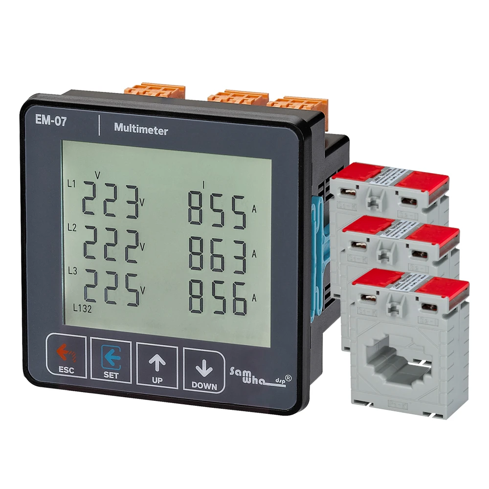 Samwha-Dsp EM-07 Voltage, Current, Frequency, Apparent Power, Protect Multimeter, 3P&4W digital multimeter