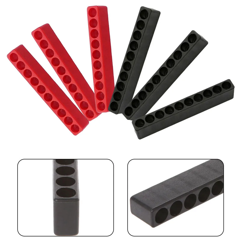 

Screwdriver Bit Holder Plastic 6Pcs Bit Holder 10 Hole 1/4 Hex Shank Screwdriver Plastic Screwdriver Tool Parts Replacement