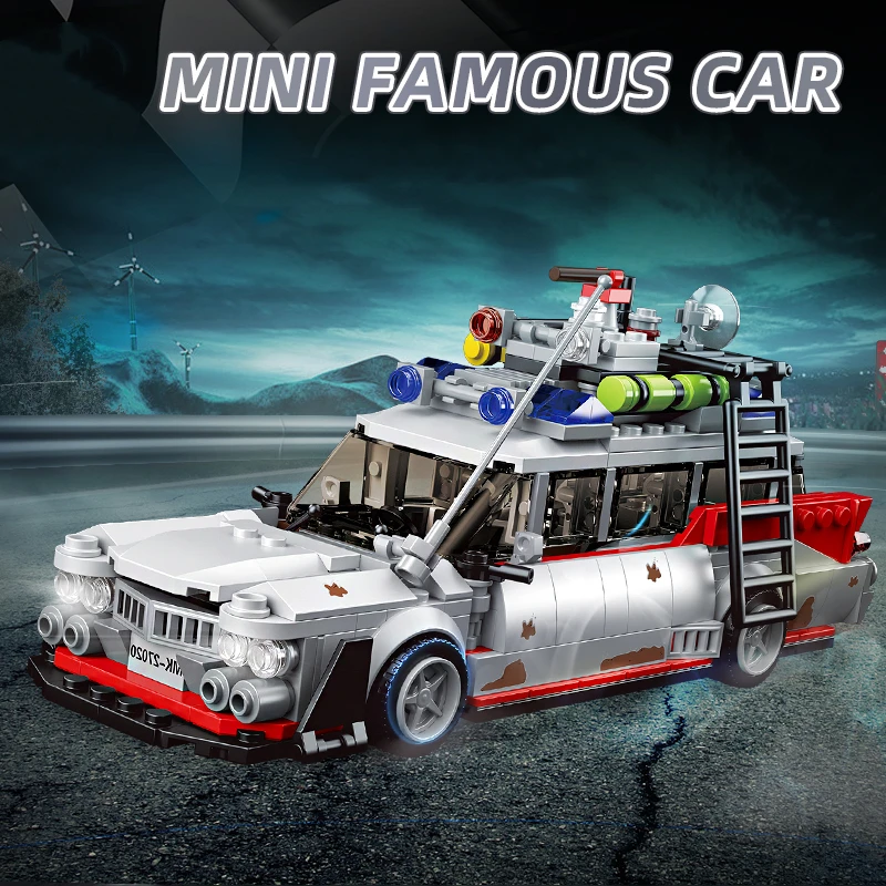 City Technical Super Speed Racing Car Model Building Blocks MOC Mini Movie Vehicle Assembly Bricks DIY Toys For Kids Gifts 2