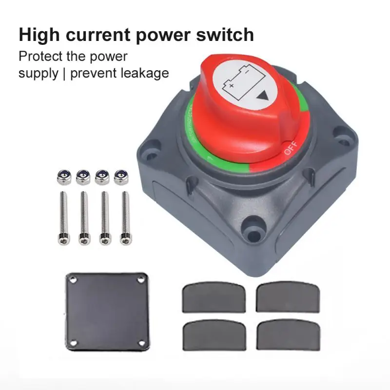 Interruttore Di Scollegamento Batteria Automatico 12V 24V Marine 200A 300A Interruttore A Doppia Batteria Per Auto Selettore Batteria A 2/4 Posizioni 