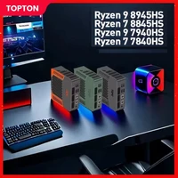 Topton Pocket Mini PC Gamer TOPC AMD Ryzen 9 8945HS R7 8845HS 2xDDR5 USB4.0 NVMe 2 LAN  Windows 11 Gaming Computer WiFi6E BT5.3 1