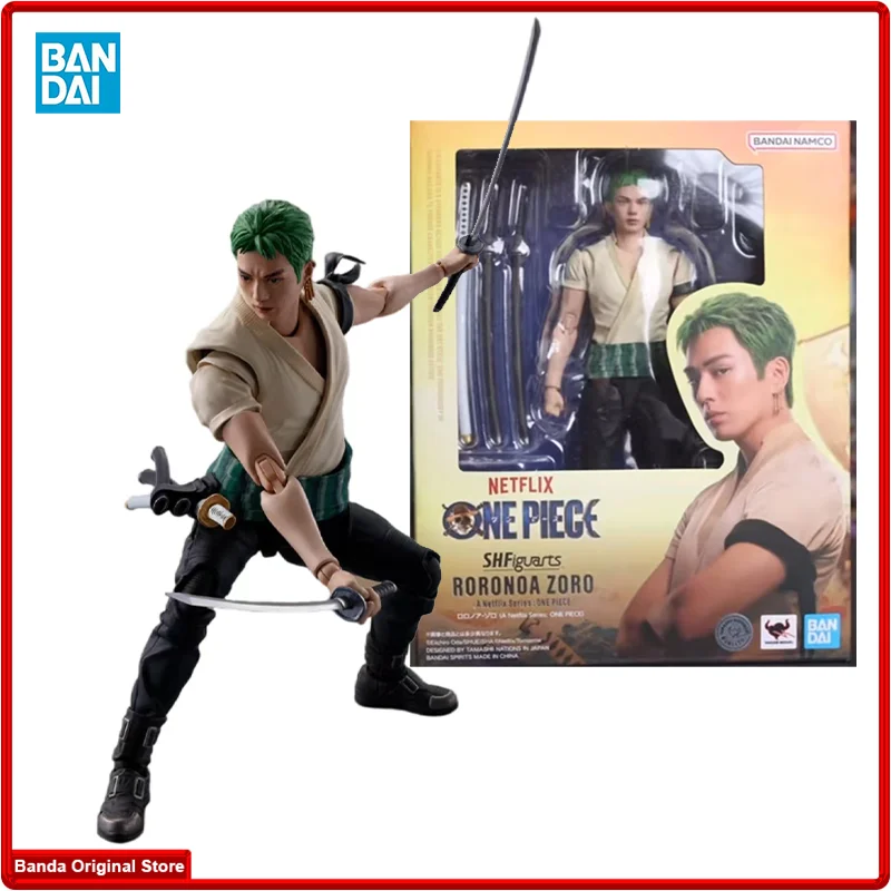 

100% В наличии оригинальная Bandai S.H. Фигуртс SHF Monkey D. Luffy One Piece Roronoa Zoro Аниме Коллекция фигурок модели игрушки