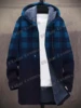 Art Watercolor Gradient Pattern 3D All Over Printed Men's Fashion Plush Thick Hooded Coat Winter Casual Warm zipper jacket CM02 3