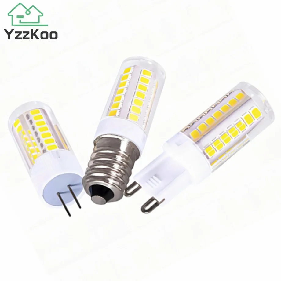 YzzKoo LED Bulb 3W 5W 7W G4 G9 E14 LED Lamp AC 220V LED Corn Bulb SMD2835 360 Beam Angle Replace Halogen Chandelier Lights image