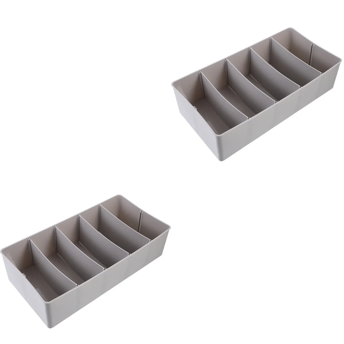 

2 PCS Desktop Holder Classroom Storage Drawers Multi-grid Case Phone Containers Cash Register Insert Tray Money Stand