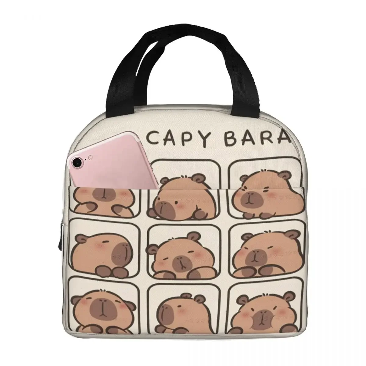 Capybara Lunch Box Cooler Thermal Food Insulated