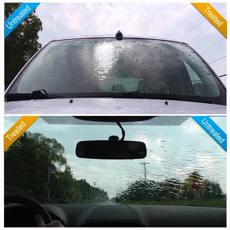 2Pc Anti Rain Water Car Windshield Wipers Vehicle Windshield Glass Window  Treatment Water Rain Repellent Repel Applicator Tool - AliExpress