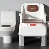 Simple Elderly Toilet, Adult Mobile Commode Chair, Indoor Use, Mobile Toilet with Sensor Light for Convenience, Commode Seat 3