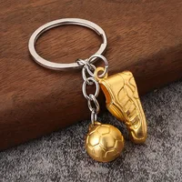 Football match shoes keychain chain pendant Sports pendant souvenir Golden Boot keychain 1